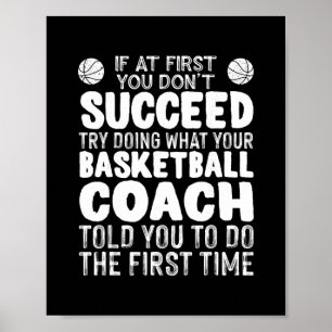 Grappige Sketll Coaching Voor Mannen Vrouwen Teams Poster