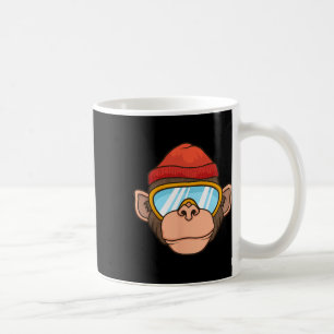 Grappige Ski Aap Beschermbril Gorilla Skiën Berg G Koffiemok