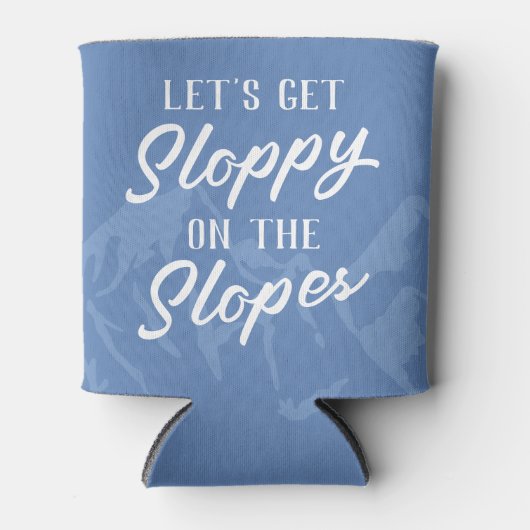 Grappige Ski Bachelorette Crew Blikjeskoeler (Voorkant)