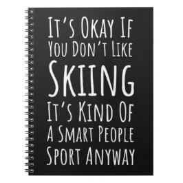 Grappige Ski Cadeaus Skiën Humor Skiler Winterspor Notitieboek