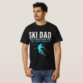 Grappige Ski Vader - Skier T voor Mannen  T-shirt (Voorkant volledig)