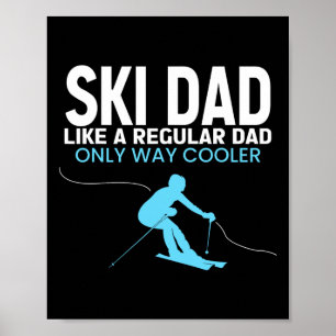 Grappige Ski Vader Vaderdag - Cool Skiloper Voor M Poster