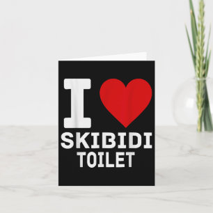 Grappige Skibidi Meme Ik Hou Van Skibidi Toilet Vo Kaart