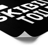 Grappige Skibidi meme Ik hou van Skibidi Toilet vo Poster (Hoek)