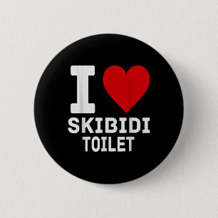 Grappige Skibidi meme Ik hou van Skibidi Toilet vo Ronde Button 5,7 Cm