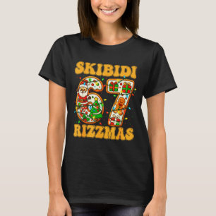 Grappige Skibidi Rizzmas Bruh 67 Zes Zeven 6 7 Mem T-shirt