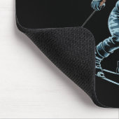 Grappige Skiende Rendier Ski Winter Srt Snowboarde Muismat (Hoek)
