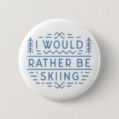 Grappige skiliefhebbers skiërs esthetisch ronde button 5,7 cm (Voorkant)