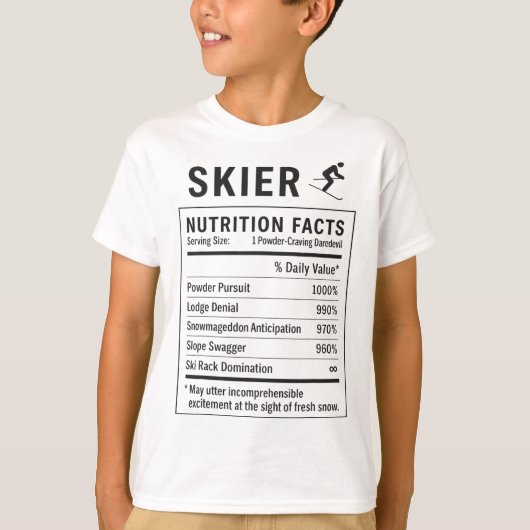 Grappige Skiloper _4  T-shirt (Voorkant)
