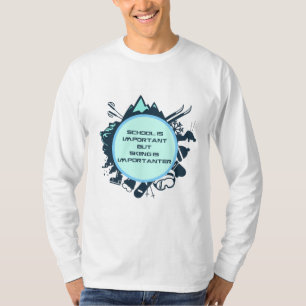 Grappige Skiquote T-shirt