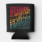 Grappige Skiquotes Typografie Blikjeskoeler (Achterkant)