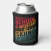 Grappige Skiquotes Typografie Blikjeskoeler (Blikje Achterkant)