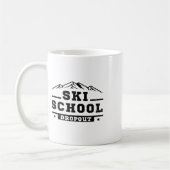 Grappige Skischool Drop-out Skiënder Gag Grap Pun Koffiemok (Links)