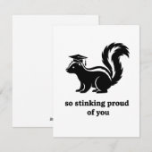 Grappige skunk diploma kaart zo trots als een aap (Voorkant / Achterkant)