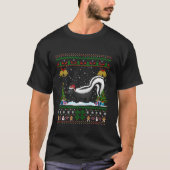 Grappige Skunks Xmas Gift Santa Hoed Lelijke Skunk T-shirt (Voorkant)