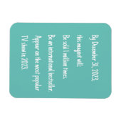 Grappige Sky Blue Vision Magneet (Horizontaal)