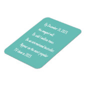 Grappige Sky Blue Vision Magneet (Linkerzijde)