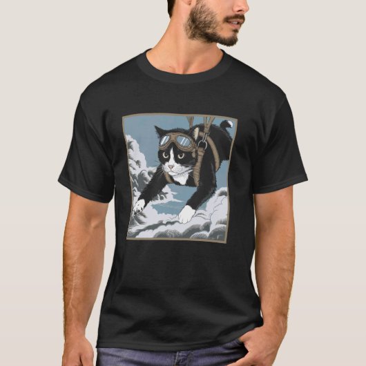 Grappige Skydive Parachutespringen Parachute Skydi T-shirt (Voorkant)