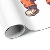 Grappige skydiving kat cadeaupapier (Rol Hoek)