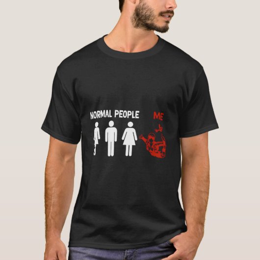 Grappige skydiving Normel People Sky Dive T-shirt (Voorkant)