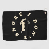 Grappige Slaande Hond Golfhanddoek (Horizontaal)
