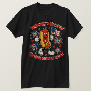 Grappige Slaande Wieners Patriottische Meme T-shirt
