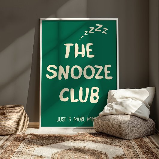Grappige Slaap Muurkunst Minimalistische Typografi Poster