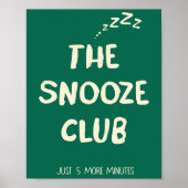 Grappige Slaap Muurkunst Minimalistische Typografi Poster (Voorkant)