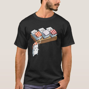Grappige Slaap Wandelen Sushi Kawaii Japans Lekker T-shirt