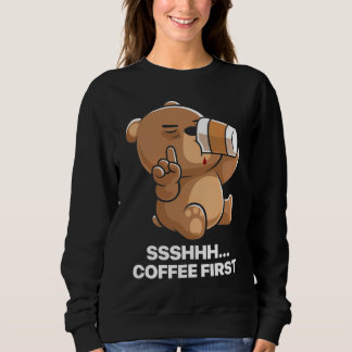 Grappige Slaapbeer Koffie Eerst Trui