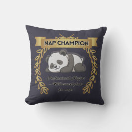 Grappige Slaapkampioen Kussen – Knuffel Panda Kuss