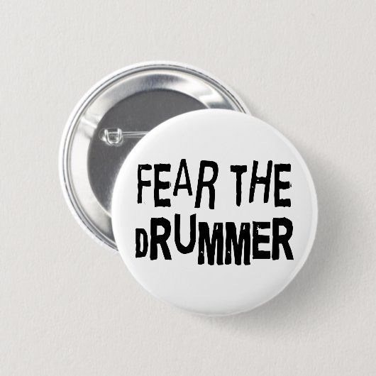 Grappige Slagwerker Ronde Button 5,7 Cm (Voorkant /achterkant)