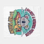 grappige slagzin fleece deken (Voorkant (Horizontaal))