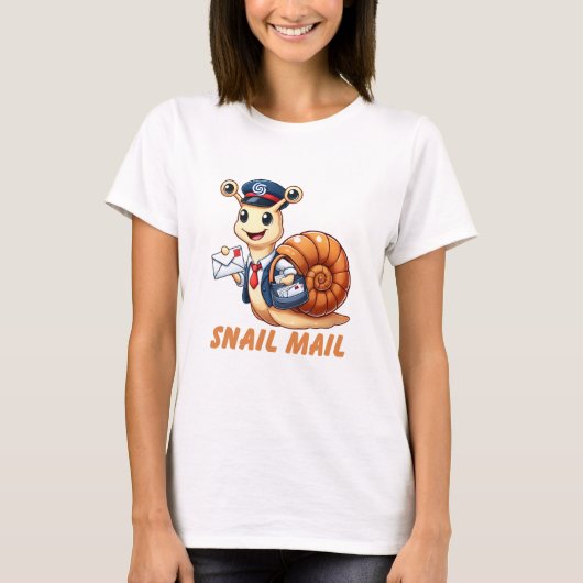 Grappige slak post T-shirts | Slakkenliefhebber (Voorkant)