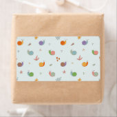 Grappige slakken etiket (Insitu)