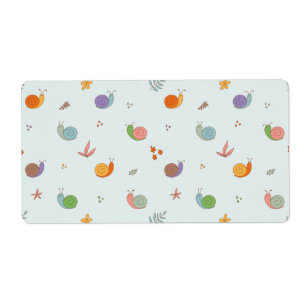 Grappige slakken etiket