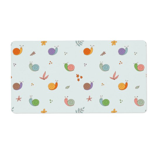 Grappige slakken etiket (Voorkant)