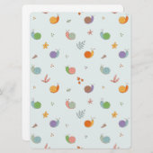 Grappige slakken feestdagenkaart (Voorkant / Achterkant)