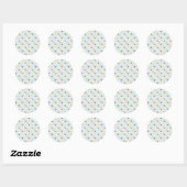 Grappige slakken ronde sticker (Vel)
