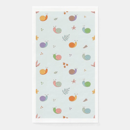 Grappige slakken servet (Voorkant)