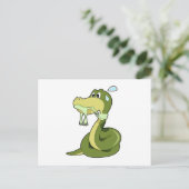 Grappige Slang Briefkaart (Staand voorkant)