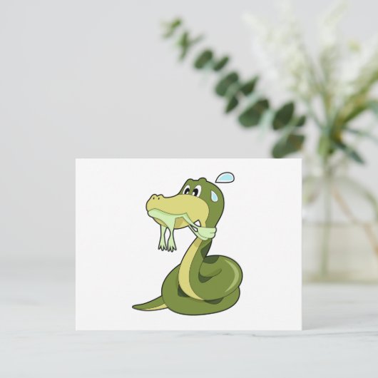 Grappige Slang Briefkaart (Staand voorkant)