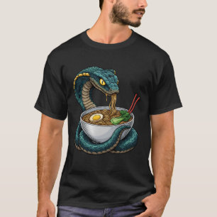 Grappige Slang Eet Ramen Noedels Japans Eten T-shirt