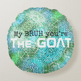 Grappige slang tienerkamer rond kussen