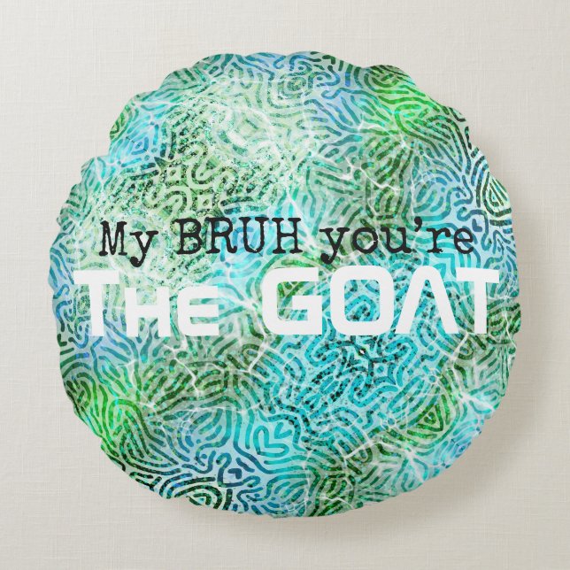 Grappige slang tienerkamer rond kussen (Voorkant)