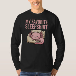 Grappige slapende Axolotl - Mijn favoriete slaapsh T-shirt