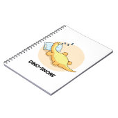 Grappige slapende dinosaurus grap notitieboek (Linkerzijde)