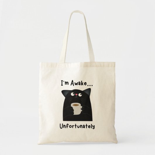 Grappige Slaperige Kat Tote Bag (Voorkant)