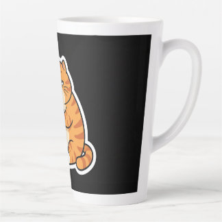Grappige Slaperige Oranje Kat Koffiemok | Mooie Ko Latte Mok
