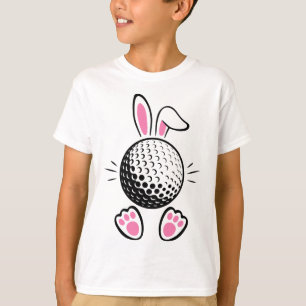 Grappige Slappe Konijnenoren Golf Liefhebbers Scha T-shirt